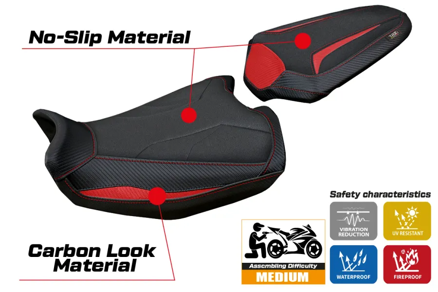 Sitzbezug kompatibel Ducati Monster 937 (21-22) Modell Linosa Ultragrip