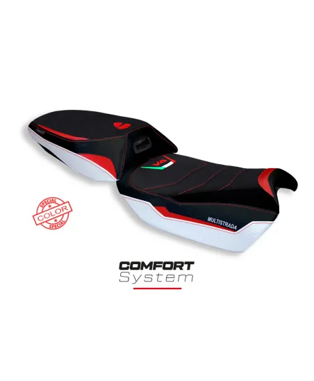 Housse de selle compatible Ducati Multistrada V4 (21-22) modèle Rosita special color comfort system