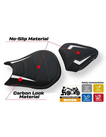 Sitzbezug kompatibel Ducati Streetfighter (09-15) Modell Florida Ultragrip