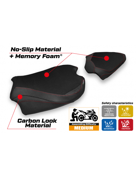 Seat cover compatible Ducati Streetfighter V4 (20-22) Albena comfort system model