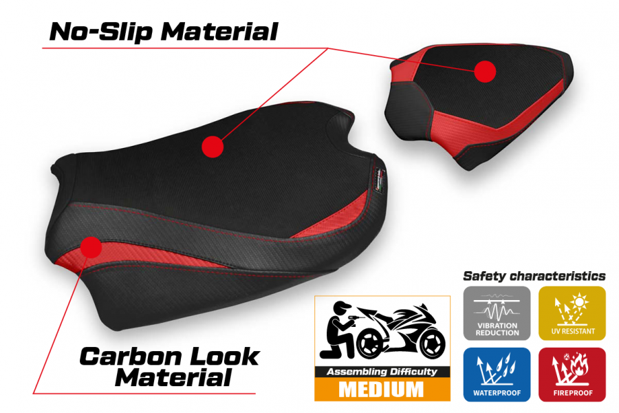 Seat cover compatible Ducati Streetfighter V4 (20-22) Sumen model
