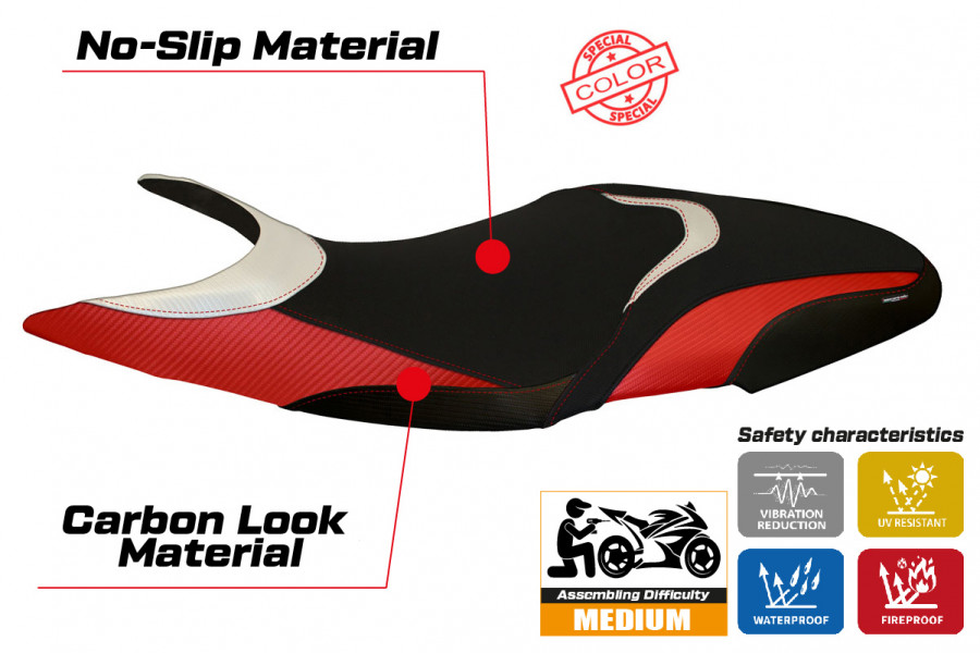 Rivestimento sella compatibile Ducati Super Sport (17-22) modello Massa special color