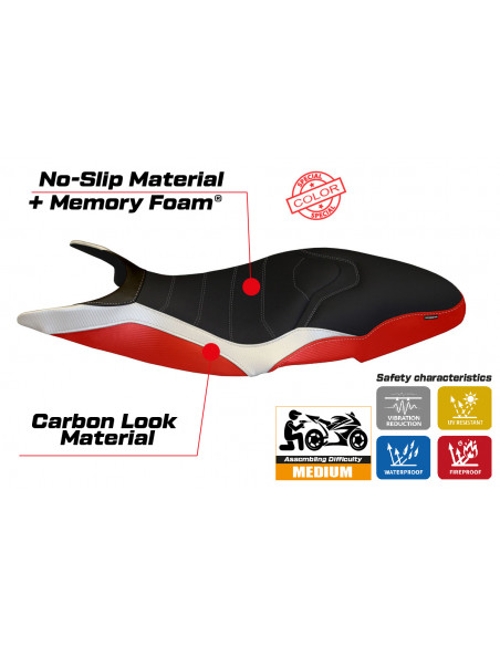 Seat cover compatible Ducati Super Sport (17-22) Pistoia special color comfort system model