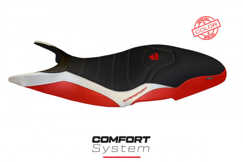 Housse de selle compatible Ducati Super Sport (17-22) modèle Pistoia special color comfort system