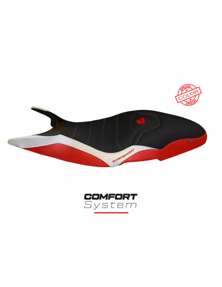 Housse de selle compatible Ducati Super Sport (17-22) modèle Pistoia special color comfort system