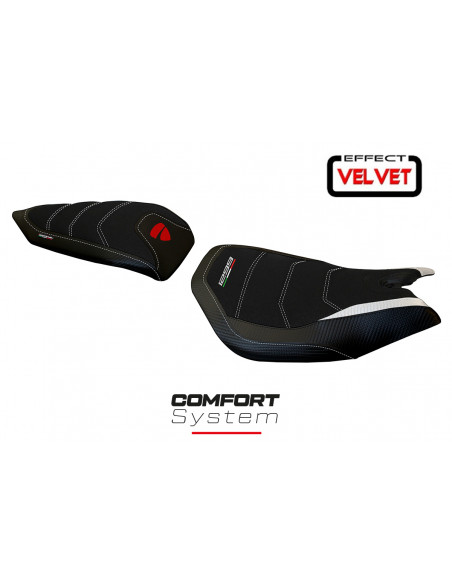 Rivestimento sella compatibile Ducati Panigale 1299 (15-18) modello Leiden velvet comfort system