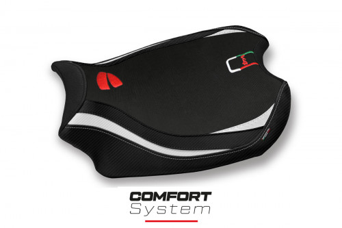 Funda de asiento compatible con Ducati Panigale V4 (18-22) modelo Glinka comfort system