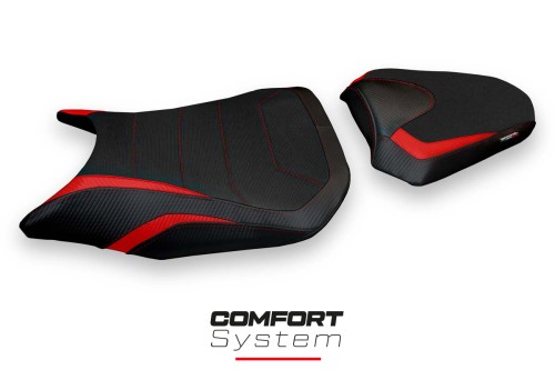 Funda de asiento compatible Honda CB 500 F (16-22) modelo Marcarini 1 comfort system
