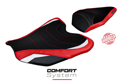 Housse de selle compatible Honda CBR 1000 RR-R Fireblade (20-22) modèle Pedara special color comfort system