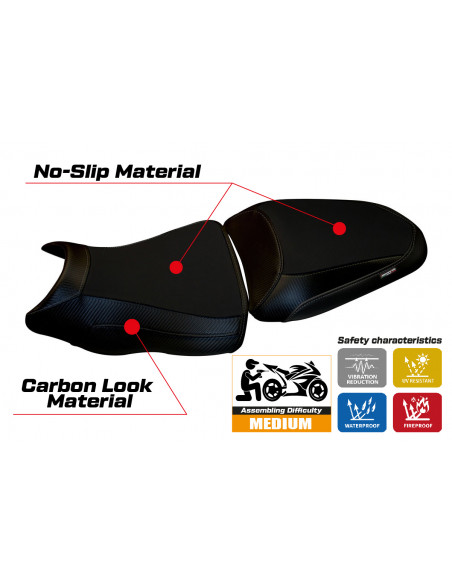 Seat cover compatible Kawasaki ER-6N / ER-6F (12-16) Leeds 1 model