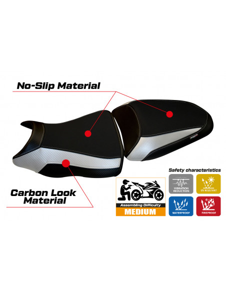 Seat cover compatible Kawasaki ER-6N / ER-6F (12-16) Leeds 1 model