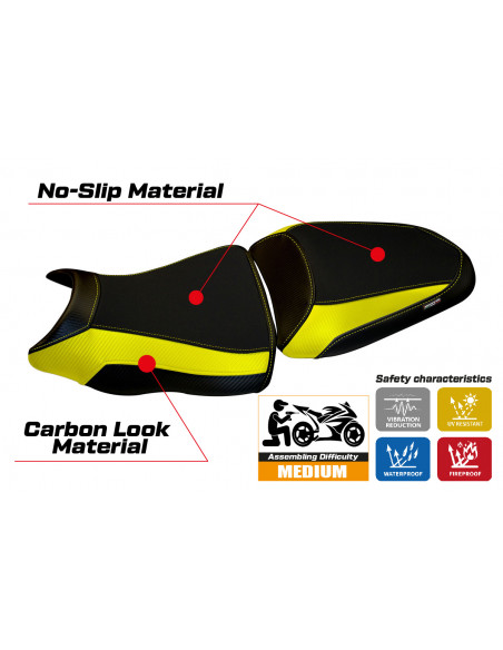 Seat cover compatible Kawasaki ER-6N / ER-6F (12-16) Leeds 1 model