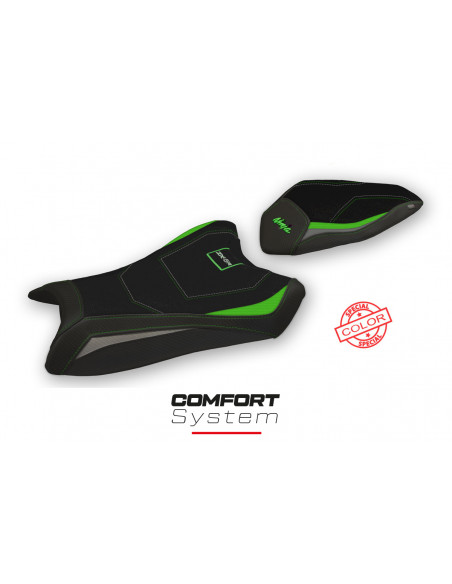 Housse de selle compatible Kawasaki Ninja ZX 6 R (19-20) modèle Anadia special color comfort system