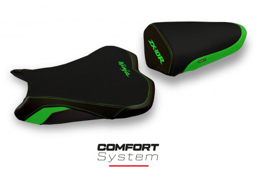 Housse de selle compatible Kawasaki Ninja ZX 10 R (08-10) modèle Agra 2 comfort system