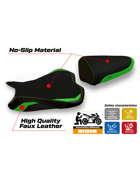 Sitzbezug kompatibel Kawasaki Ninja ZX 10 R (08-10) Modell Seoul 1