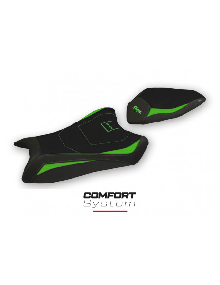 Housse de selle compatible Kawasaki Ninja ZX 10 R (16-20) modèle Hervas comfort system