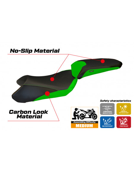 Seat cover compatible Kawasaki Ninja 1000 SX (11-16) Cosenza 1 model