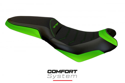 Housse de selle compatible Kawasaki Versys 650 (07-22) modèle Elba 2 comfort system
