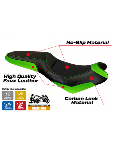 Rivestimento sella compatibile Kawasaki Versys 650 (07-22) modello Elba 2