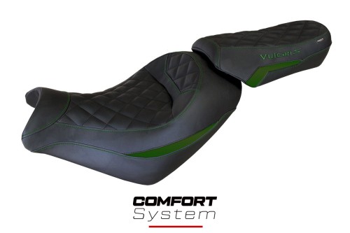 Funda de asiento compatible con Kawasaki Vulcan (14-22) modelo Taipei comfort system