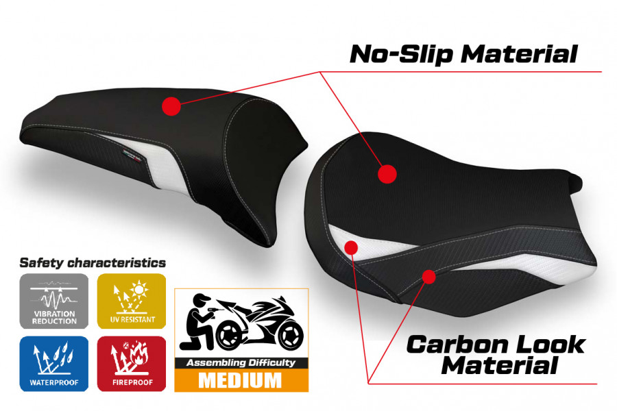 Sitzbezug kompatibel Kawasaki Z 650 (17-22) Modell Cave 1