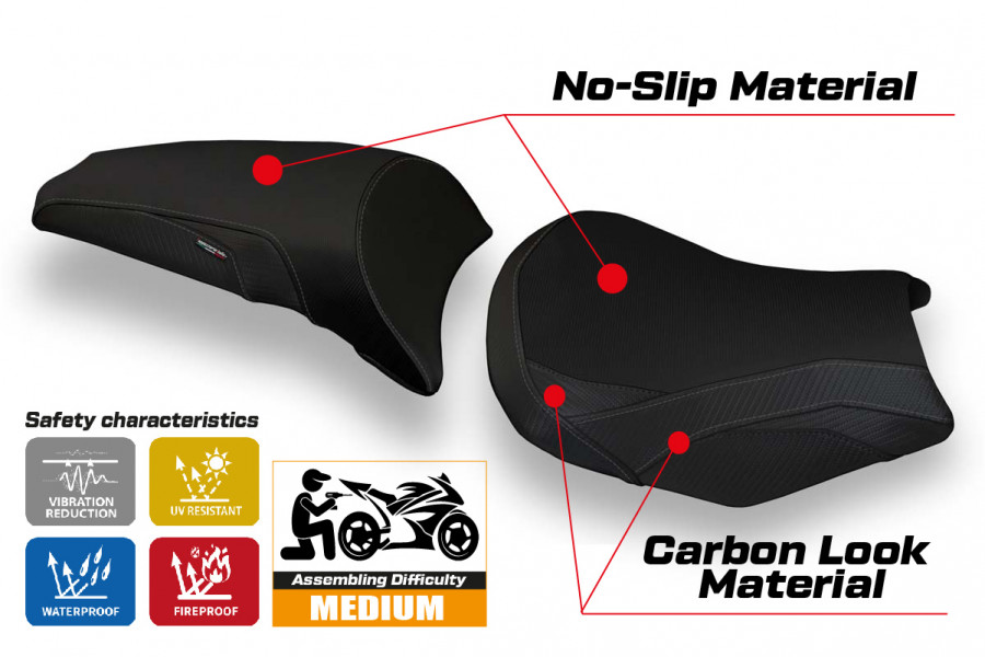 Seat cover compatible Kawasaki Z 650 (17-22) Cave 1 model