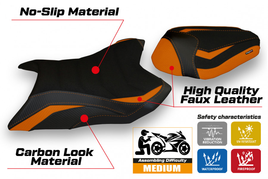 Rivestimento sella compatibile Kawasaki Z 800 (13-16) modello Corizza 1 ultragrip