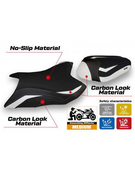 Housse de selle compatible Kawasaki Z 800 (13-16) modèle Mumbai 1