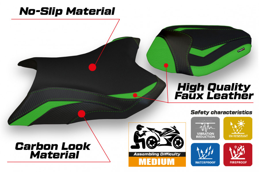 Sitzbezug kompatibel Kawasaki Z 800 (13-16) Modell Mumbai 1