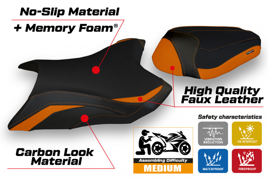 Sitzbezug kompatibel Kawasaki Z 800 (13-16) Modell Kemi comfort system