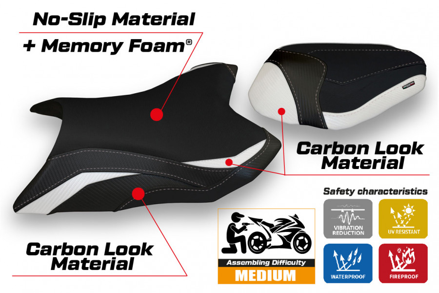 Rivestimento sella compatibile Kawasaki Z 800 (13-16) modello Kemi comfort system