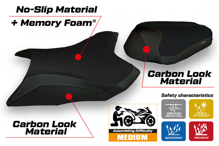 Seat cover compatible Kawasaki Z 800 (13-16) Kemi comfort system model