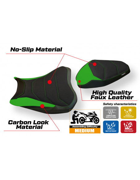 Seat cover compatible Kawasaki Z 900 (17-22) Arad 1 ultragrip model