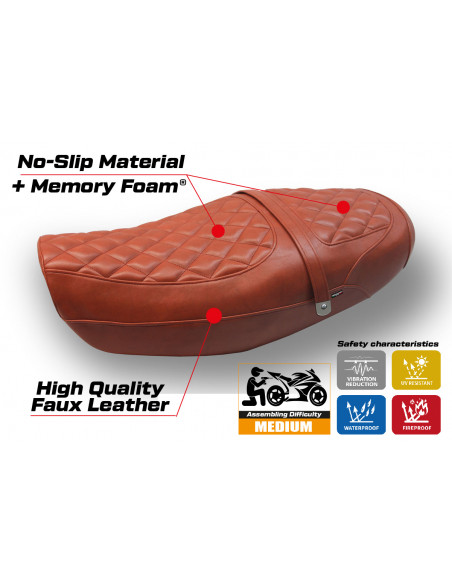 Seat cover compatible Kawasaki Z 900 RS (18-22) Murcia comfort system model