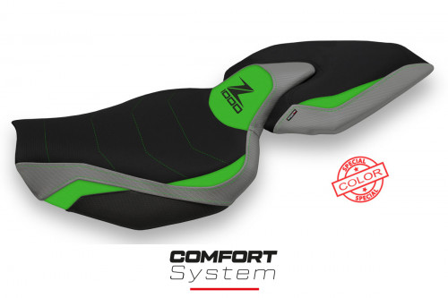 Housse de selle compatible Kawasaki Z 1000 (14-20) modèle Ellos special color comfort system
