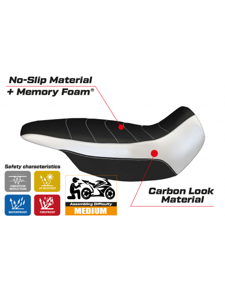 Sitzbezug kompatibel BMW R 1150 GS Adventure (02-06) Modell Giarre comfort system