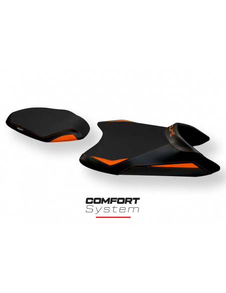 Funda de asiento compatible con KTM 790 Duke (18-20) modelo Mirano 2 comfort system