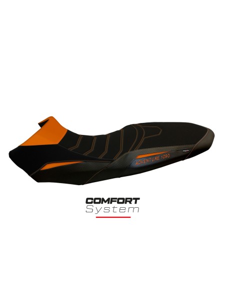 Funda de asiento compatible con KTM 1090 Adventure R (17-19) modelo Sassuolo 2 comfort system
