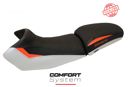 Housse de selle compatible KTM 1190 Adventure (13-16) modèle Fasano special color comfort system