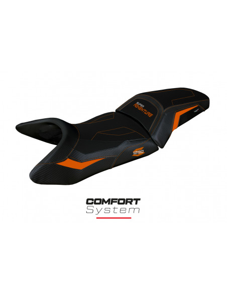 Housse de selle compatible KTM 1290 Super Adventure S (21-22) modèle Lumiar comfort system