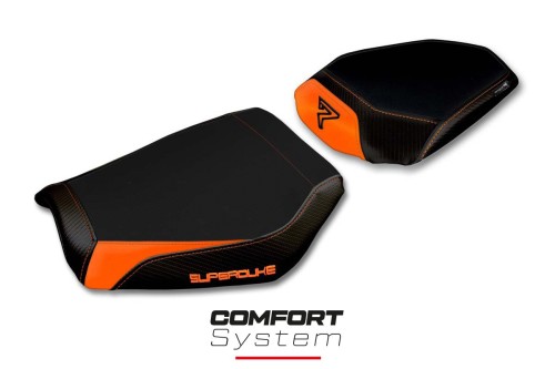 Funda de asiento compatible con KTM 1290 Super Duke R (20-22) modelo Gaya comfort system