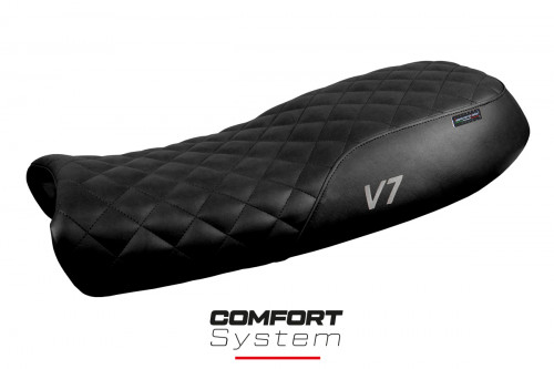 Housse de selle compatible Moto Guzzi V7 modèle Davis Vintage comfort system