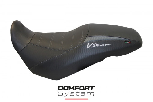 Housse de selle compatible Suzuki V-Strom 650 (17-22) modèle Georgia comfort system