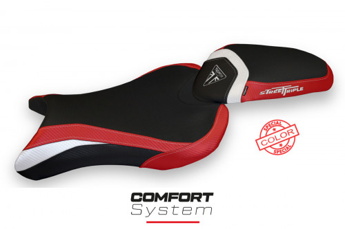 Rivestimento sella compatibile Triumph Street Triple (17-22) modello Molina special color comfort system
