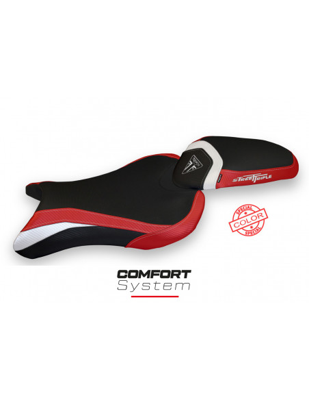 Rivestimento sella compatibile Triumph Street Triple (17-22) modello Molina special color comfort system