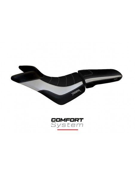 Funda de asiento compatible con Triumph Tiger 800/800 XC (10-20) modelo Padova comfort system
