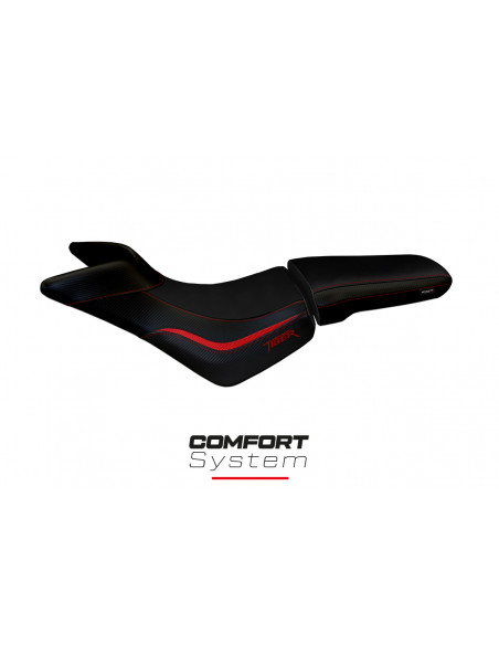 Housse de selle compatible Triumph Tiger 800/800 XC (10-20) modèle Noale comfort system