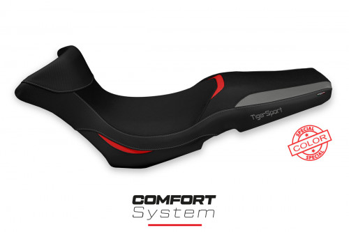 Funda de asiento compatible Triumph Tiger 1050 Sport (13-20) modelo Gergei special color comfort system