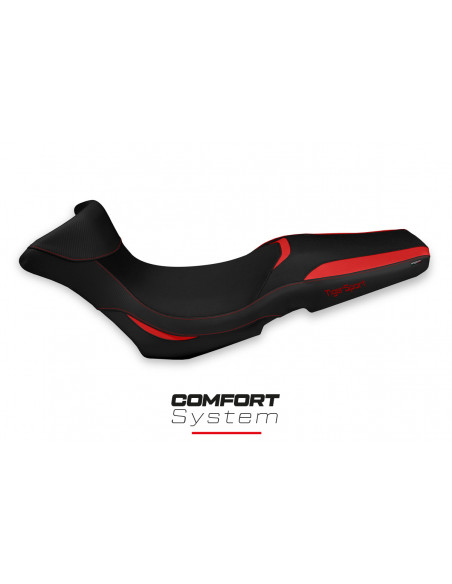 Housse de selle compatible Triumph Tiger 1050 Sport (13-20) modèle Gergei comfort system