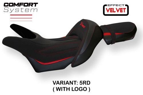 Rivestimento sella compatibile Yamaha V-Max 1700 (08-17) modello Odessa velvet comfort system